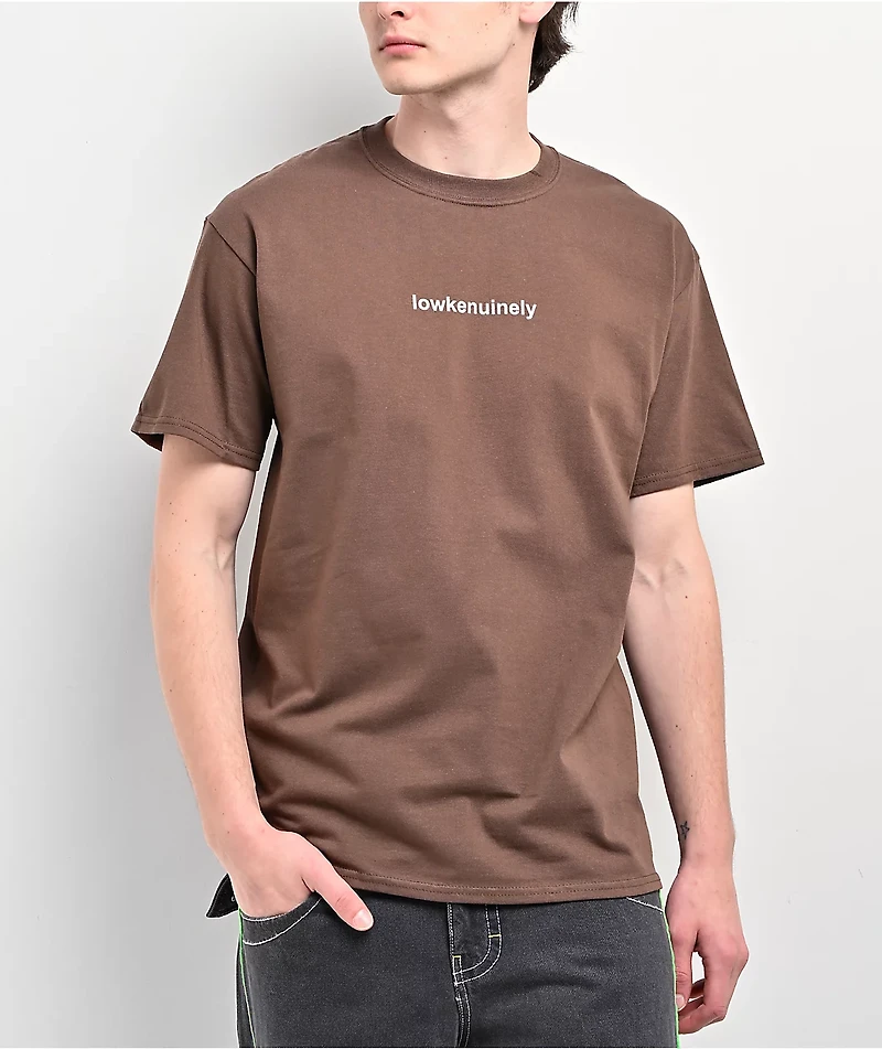 A.LAB Lowkenuinely Brown T-Shirt