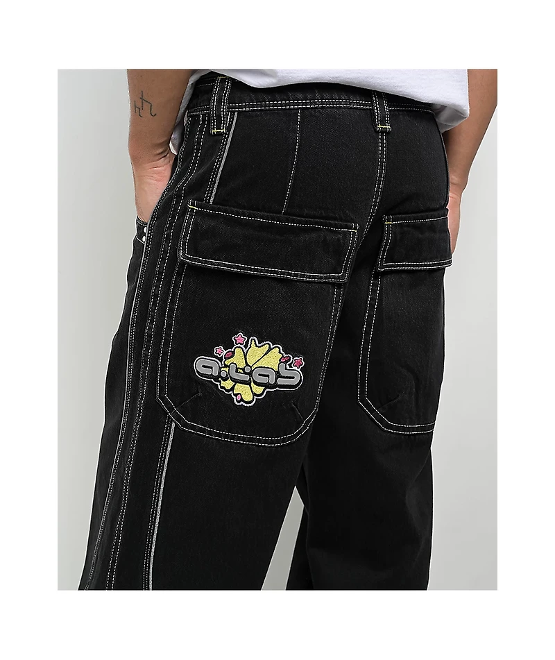 A.LAB Mega Piped Black Jeans