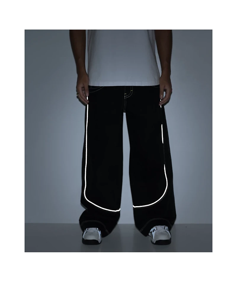 A.LAB Mega Piped Black Jeans