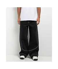 A.LAB Mega Piped Black Jeans