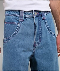 A.LAB Mega Piped Blue & Pink Jeans