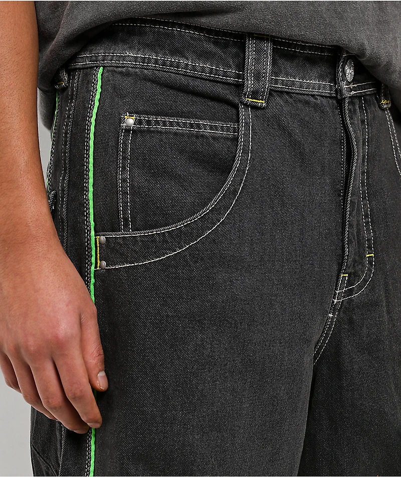 A.LAB Mega Piped Overheat Grey Jeans