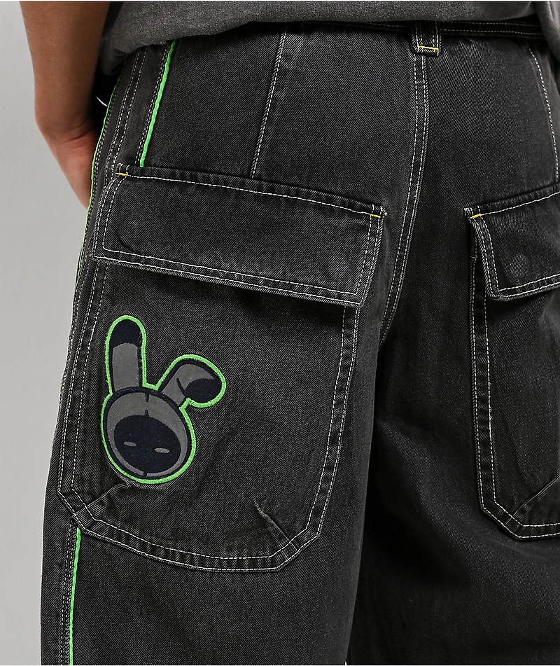 A.LAB Mega Piped Overheat Grey Jeans