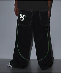 A.LAB Mega Piped Overheat Grey Jeans