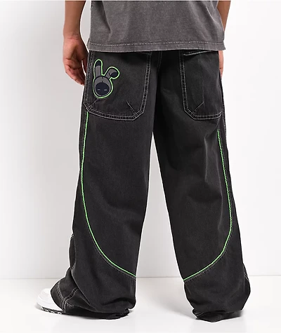 A.LAB Mega Piped Overheat Grey Jeans