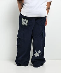 A.LAB Mega Rave Indigo Corduroy Cargo Pants