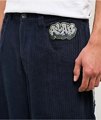 A.LAB Mega Rave Indigo Corduroy Cargo Pants