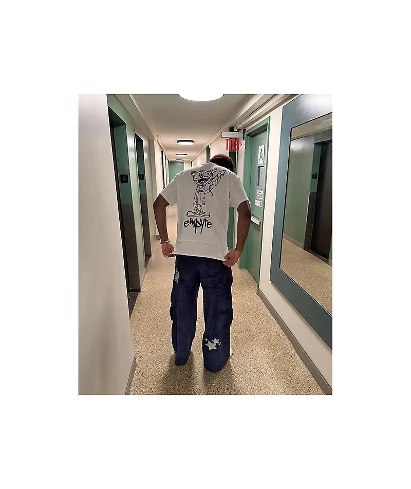 A.LAB Mega Rave Indigo Corduroy Cargo Pants