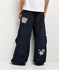 A.LAB Mega Rave Indigo Corduroy Cargo Pants