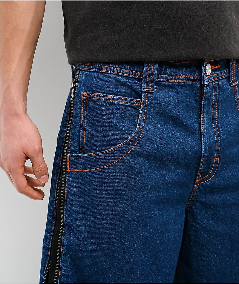 A.LAB Mega Zip Reboot Dark Blue Jeans