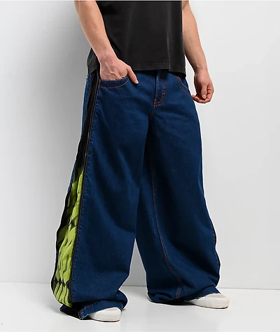 A.LAB Mega Zip Reboot Dark Blue Jeans