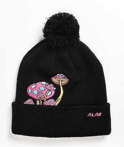 A.LAB Milk Cap Black Pom Beanie