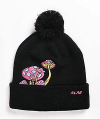 A.LAB Milk Cap Black Pom Beanie