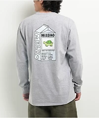 A.LAB Missing Milk Grey Long Sleeve T-Shirt
