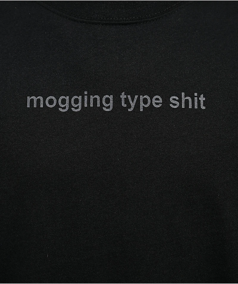 A.LAB Mogging Type Shit Black T-Shirt