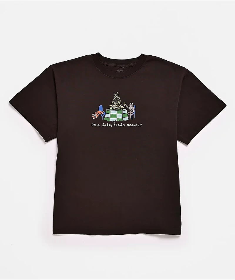 A.LAB Monkey On A Date Brown T-Shirt