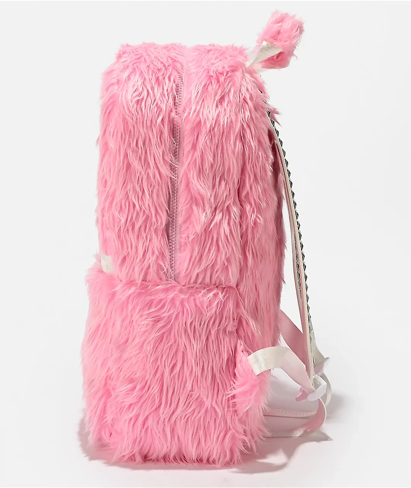 A.LAB Monster Pink Shag Backpack