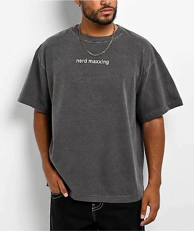A.LAB Nerd Maxxing Vintage Grey T-Shirt