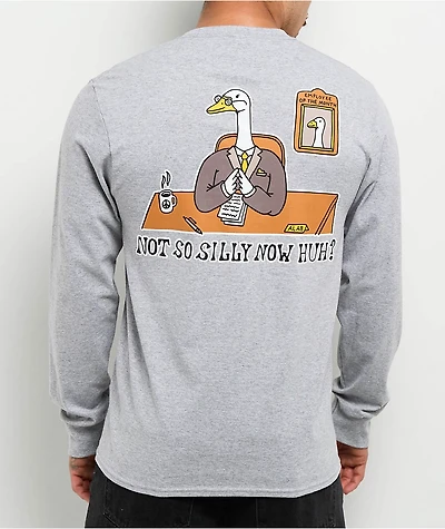 A.LAB Not So Silly Grey Long Sleeve T-Shirt