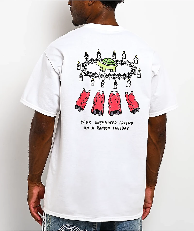 A.LAB On A Tuesday White T-Shirt