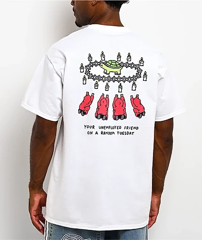 A.LAB On A Tuesday White T-Shirt