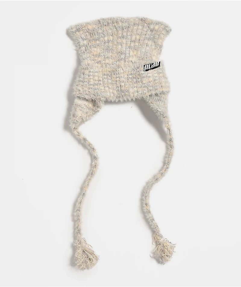 A.LAB Opalina Pearl Cat Flap Beanie