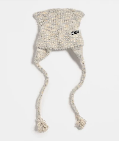 A.LAB Opalina Pearl Cat Flap Beanie