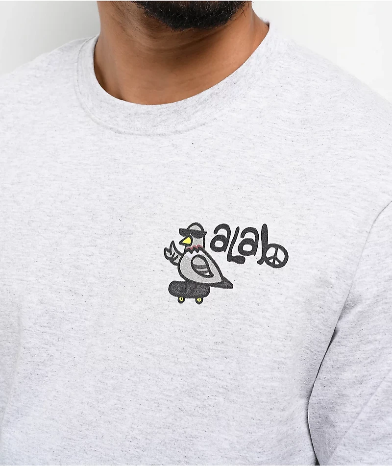 A.LAB Pigeout Ash Grey Long Sleeve T-Shirt