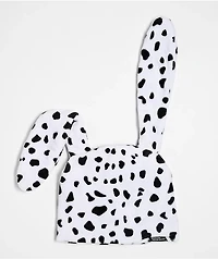 A.LAB Plush White & Black Bunny Beanie