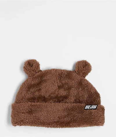 A.LAB Plushy Bear Brown Beanie