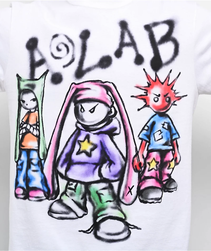 A.LAB Pozer White Long Sleeve T-Shirt