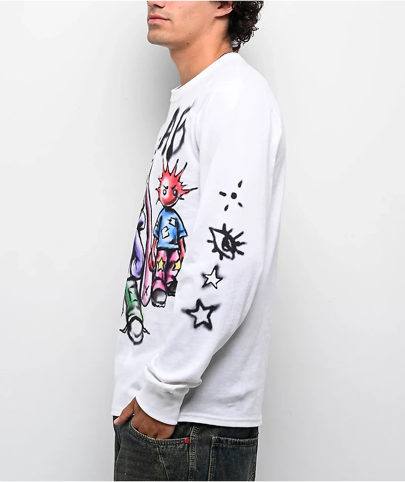 A.LAB Pozer White Long Sleeve T-Shirt