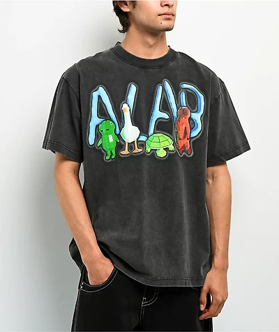 A.LAB Protect Thy Squad Black Wash T-Shirt