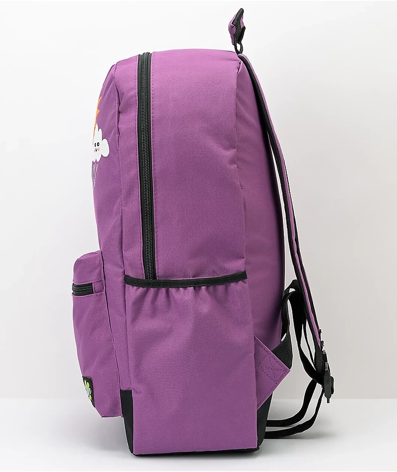 A.LAB Rain Or Shine Purple Backpack