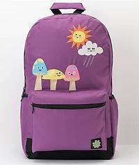 A.LAB Rain Or Shine Purple Backpack
