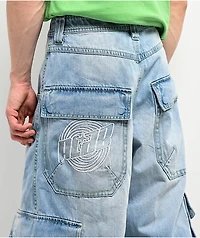 A.LAB Rave Light Blue Cargo Jeans