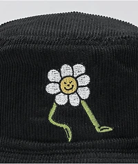 A.LAB Round And Black Corduroy Bucket Hat