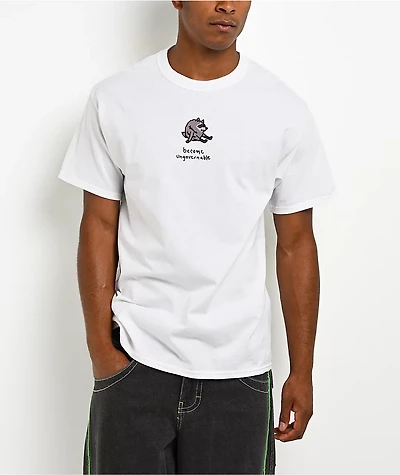 A.LAB Round Boy Ungovernable White T-Shirt
