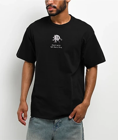 A.LAB Short Spine Feelin' Fine Black T-Shirt