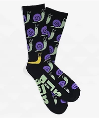 A.LAB Slug Bug Black Crew Socks