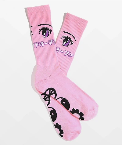 A.LAB Smize Pink Crew Socks