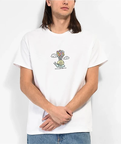 A.LAB Snail Mail White T-Shirt