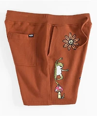 A.LAB Spasm Brown Sweat Shorts