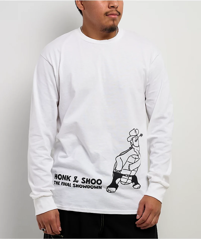 A.LAB Stand Off White Long Sleeve T-Shirt