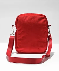 A.LAB Starr Red Velour Crossbody Bag