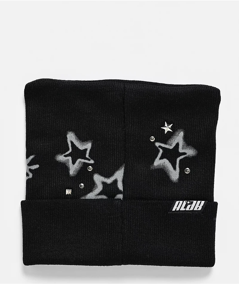 A.LAB Stencil Black Cat Ear Beanie