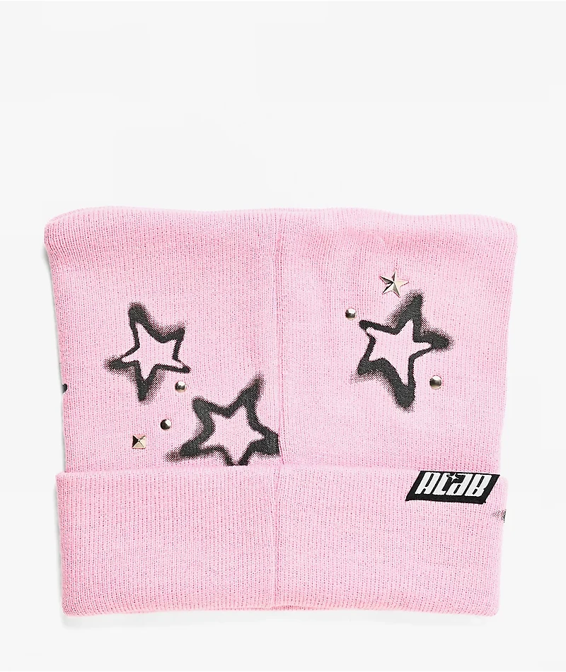 A.LAB Stencil Pink Cat Beanie