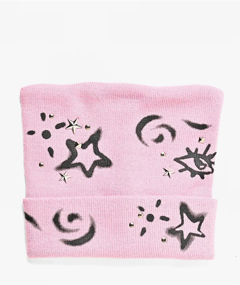 A.LAB Stencil Pink Cat Beanie