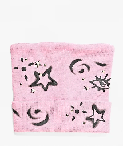A.LAB Stencil Pink Cat Beanie