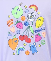 A.LAB Teelah Mixed Fruit Lavender Long Sleeve T-Shirt